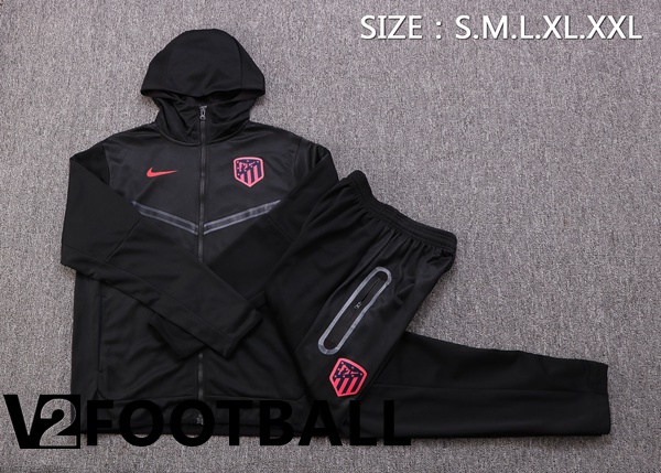 Atletico Madrid Training Tracksuit Hoodie Black 2022/2023