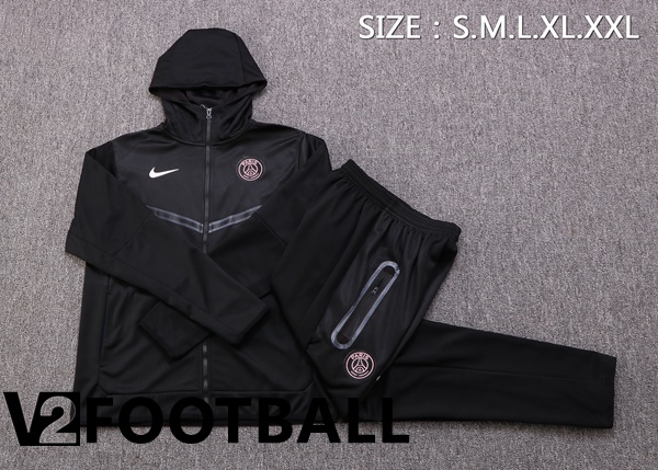 Paris Saint Germain Training Tracksuit Hoodie Black 2022/2023