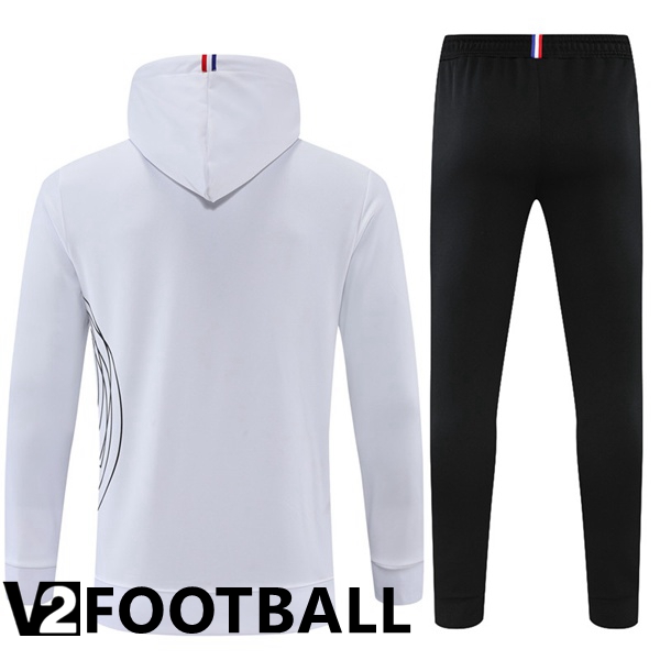 JORDAN Paris Saint Germain Training Tracksuit Hoodie White 2022/2023