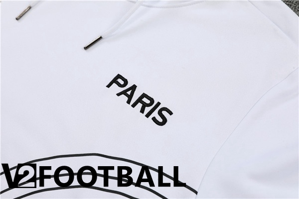 JORDAN Paris Saint Germain Training Tracksuit Hoodie White 2022/2023