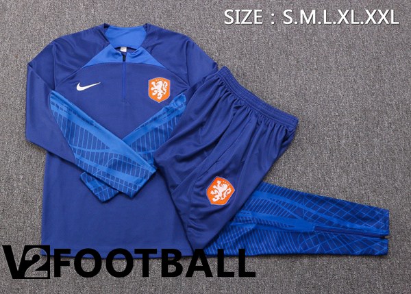 Netherlands Training Tracksuit Blue 2022/2023