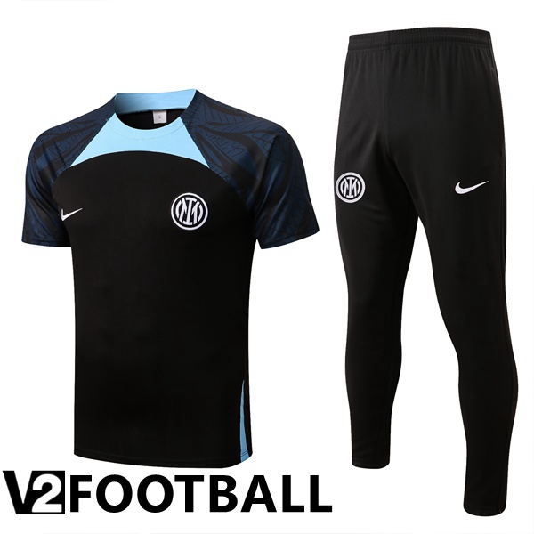 Inter Milan Training T Shirt + Pants Black 2022/2023