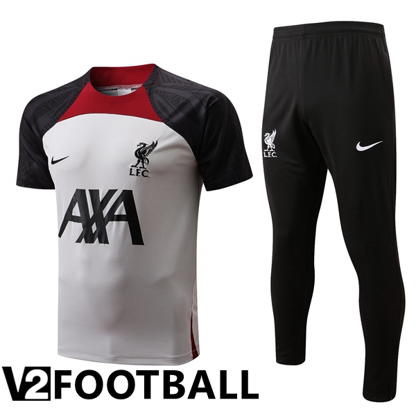 FC Liverpool Training T Shirt + Pants Grey 2022/2023