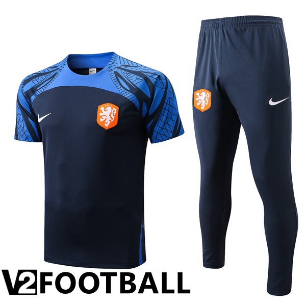 Netherlands Training T Shirt + Pants Royal Blue 2022/2023