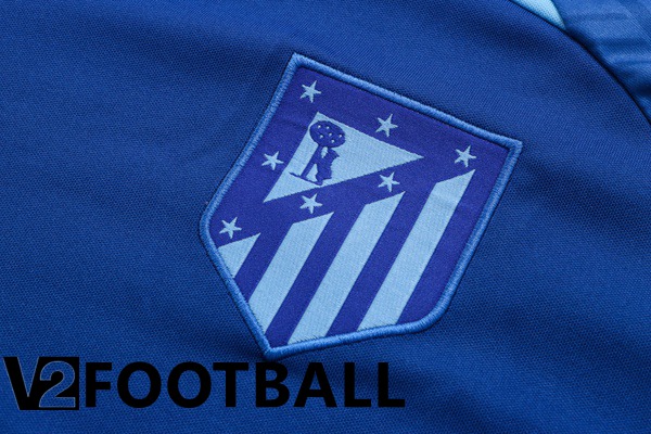 Atletico Madrid Training T Shirt + Shorts Blue 2022/2023