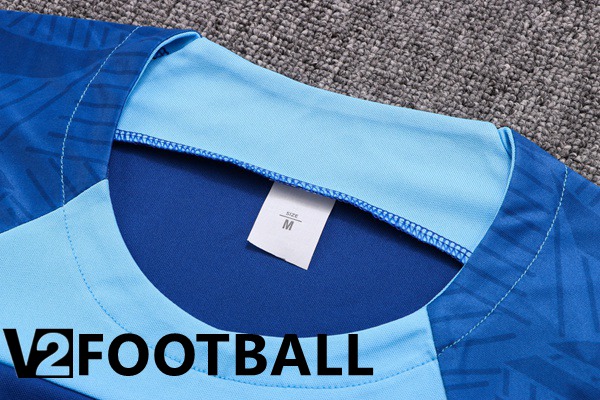 Atletico Madrid Training T Shirt + Shorts Blue 2022/2023