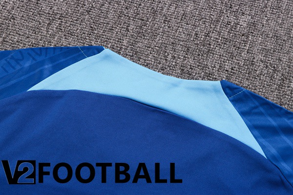 Atletico Madrid Training T Shirt + Shorts Blue 2022/2023