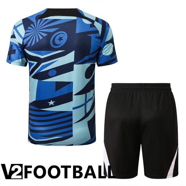 Inter Milan Training T Shirt + Shorts Blue 2022/2023