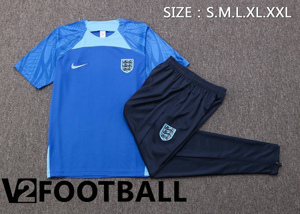 England Training T Shirt + Pants Blue 2022/2023