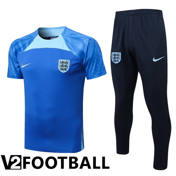 England Training T Shirt + Pants Blue 2022/2023