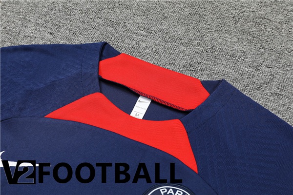 Paris Saint Germain Training T Shirt + Shorts Royal Blue 2022/2023