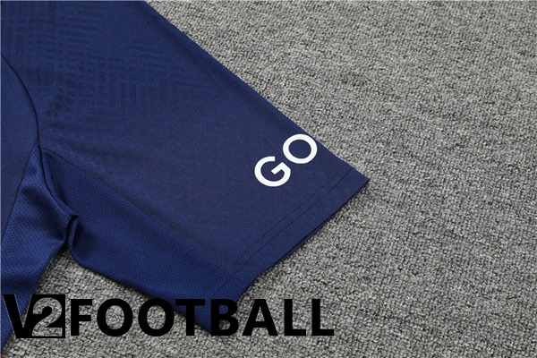 Paris Saint Germain Training T Shirt + Shorts Royal Blue 2022/2023