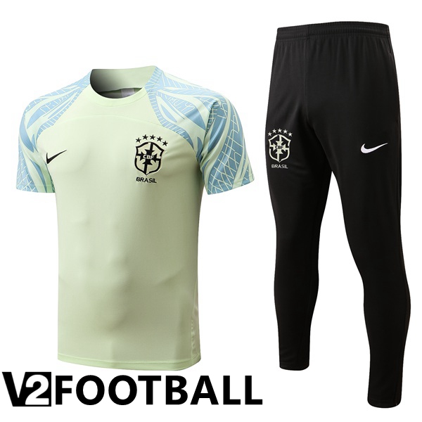 Brazil Training T Shirt + Pants Yellow 2022/2023