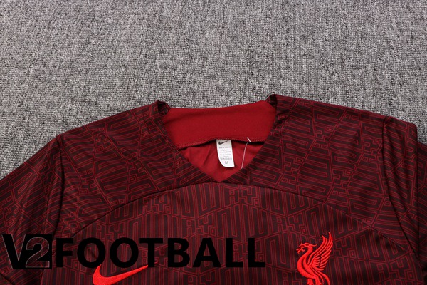 FC Liverpool Training T Shirt + Shorts Red 2022/2023