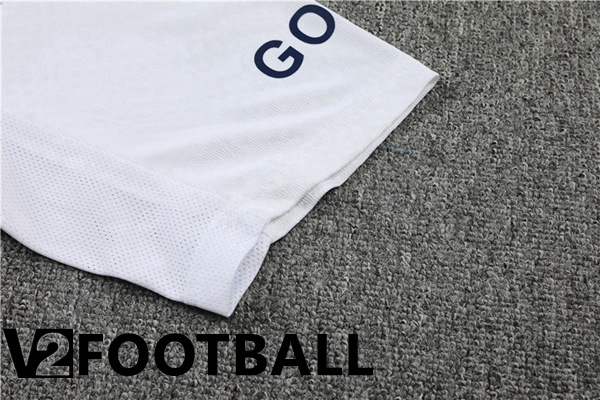 Paris Saint Germain Training T Shirt + Shorts White 2022/2023