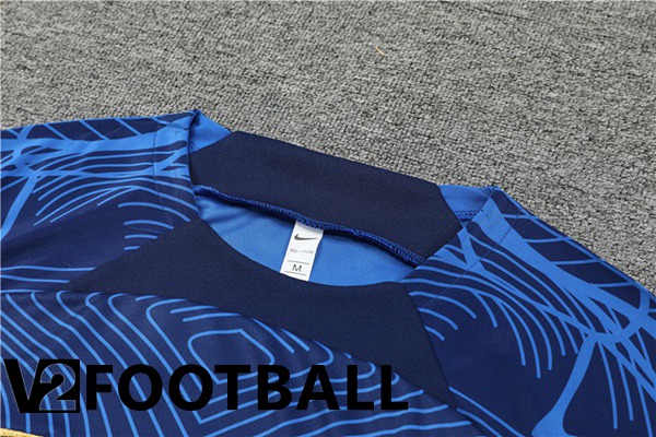 France Training T Shirt + Shorts Blue 2022/2023