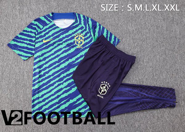 Brazil Training T Shirt + Pants Green 2022/2023