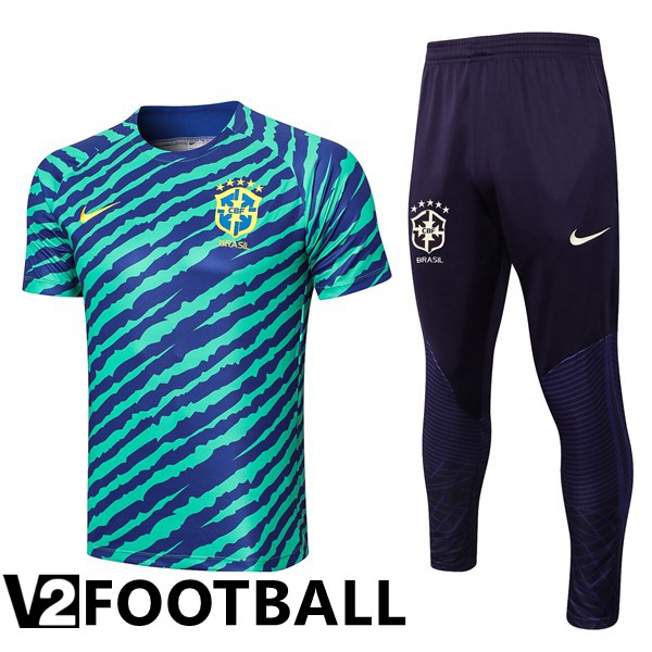 Brazil Training T Shirt + Pants Green 2022/2023
