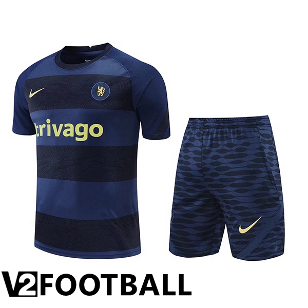 FC Chelsea Training T Shirt + Shorts Royal Blue 2022/2023