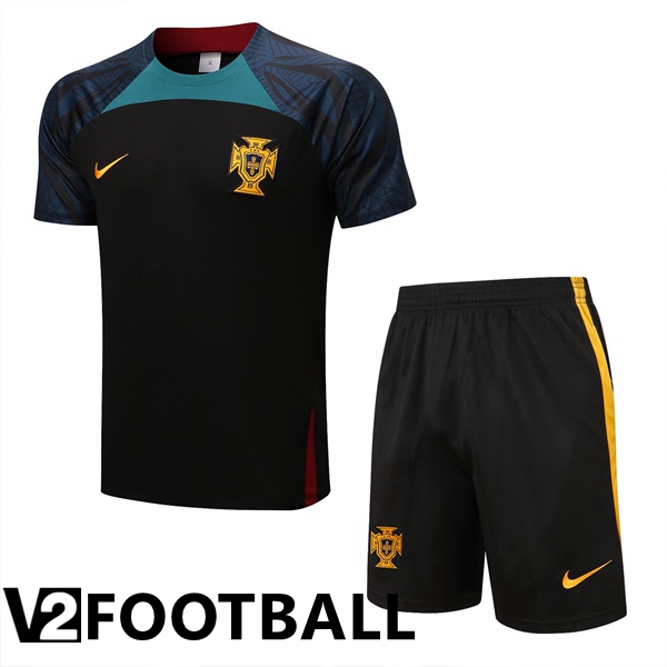 Portugal Training T Shirt + Shorts Red 2022/2023