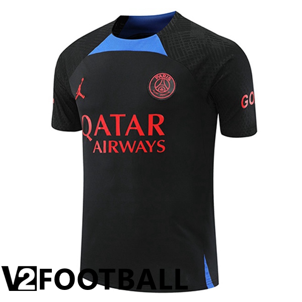 Paris Saint Germain Training T Shirt Black 2022/2023