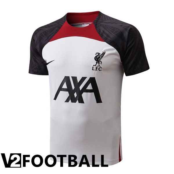 FC Liverpool Training T Shirt White Black 2022/2023