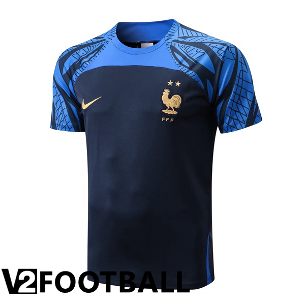 France Training T Shirt Royal Blue 2022/2023