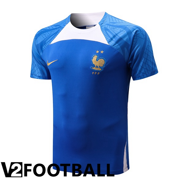 France Training T Shirt Blue 2022/2023