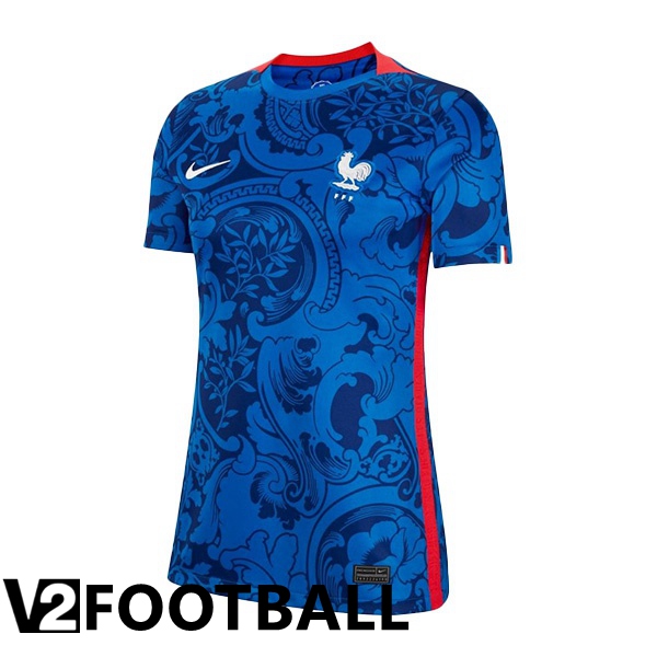 France Womens Home Shirts Blue Euro 2022