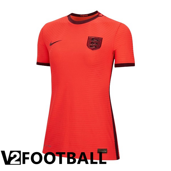 England Womens Away Shirts Red Euro 2022