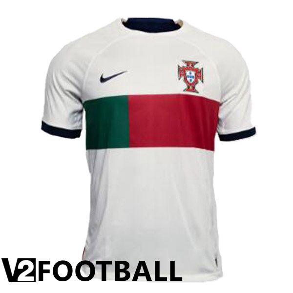Portugal Womens Away Shirts White Red 2023/2023