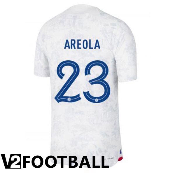 France (AREOLA 23) Away Shirts White World Cup 2022