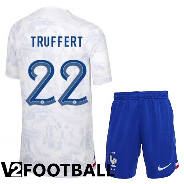 France (TRUFFERT 22) Kids Away Shirts White World Cup 2022