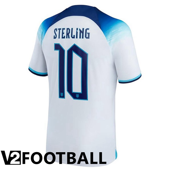 England (STERLING 10) Home Shirts White World Cup 2022
