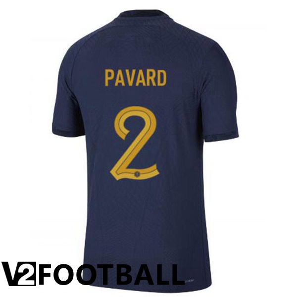 France (PAVARD 2) Home Shirts Royal Blue World Cup 2022