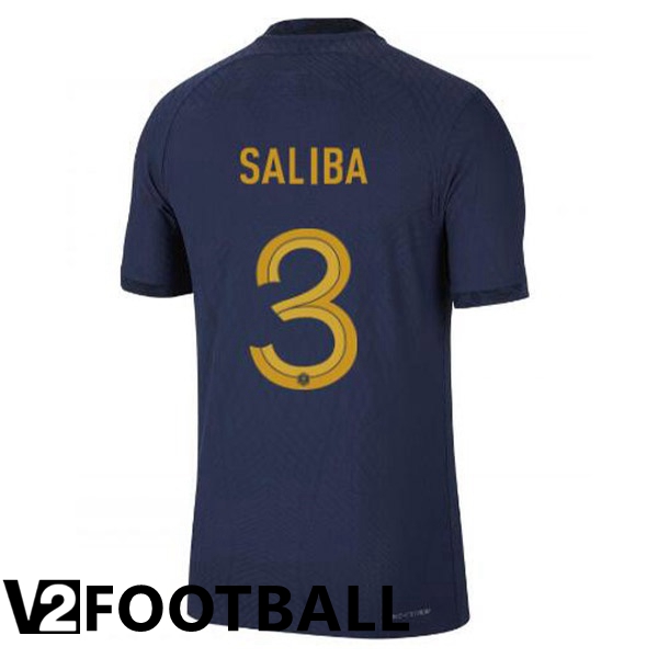 France (SALIBA 3) Home Shirts Royal Blue World Cup 2022