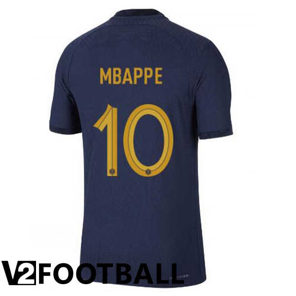 France (MBAPPE 10) Home Shirts Royal Blue World Cup 2022