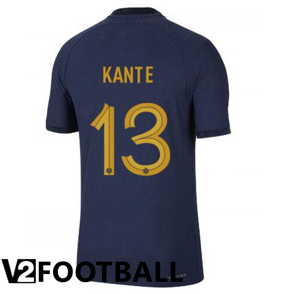 France (KANTE 13) Home Shirts Royal Blue World Cup 2022