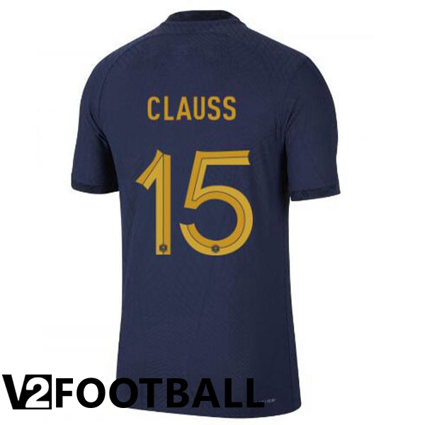 France (CLAUSS 15) Home Shirts Royal Blue World Cup 2022