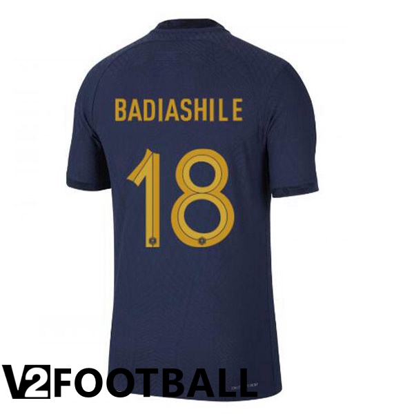 France (BADIASHILE 18) Home Shirts Royal Blue World Cup 2022