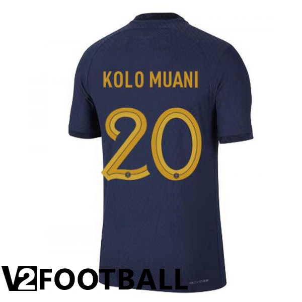 France (KOLO MUANI 20) Home Shirts Royal Blue World Cup 2022