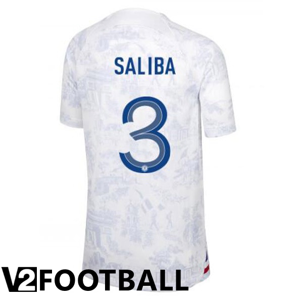 France (SALIBA 3) Away Shirts White 2023/2023