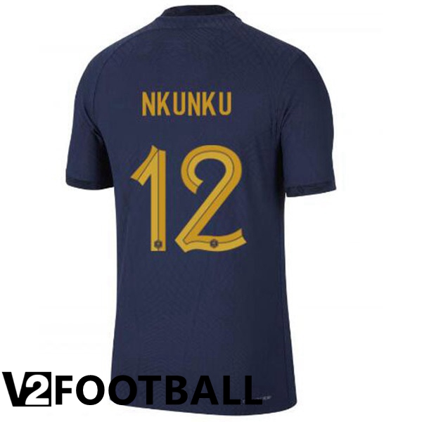 France (NKUNKU 12) Home Shirts Royal Blue 2023/2023