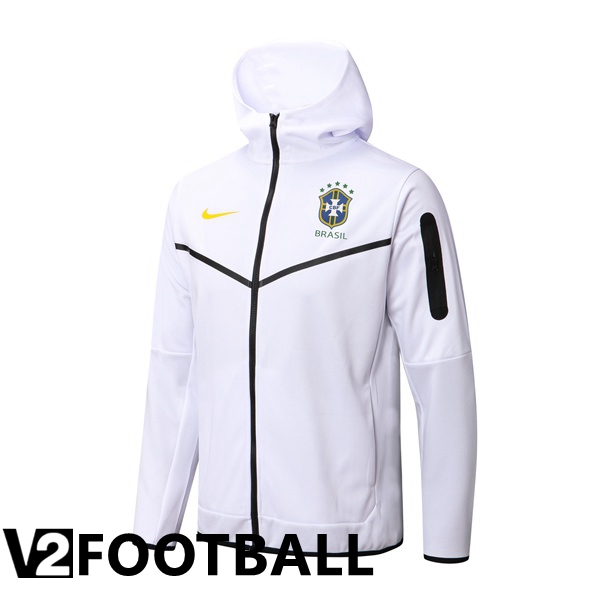 Brazil Training Jacket Hoodie White 2022/2023