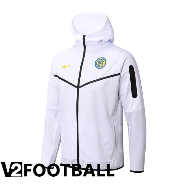 Inter Milan Training Jacket Hoodie White 2022/2023