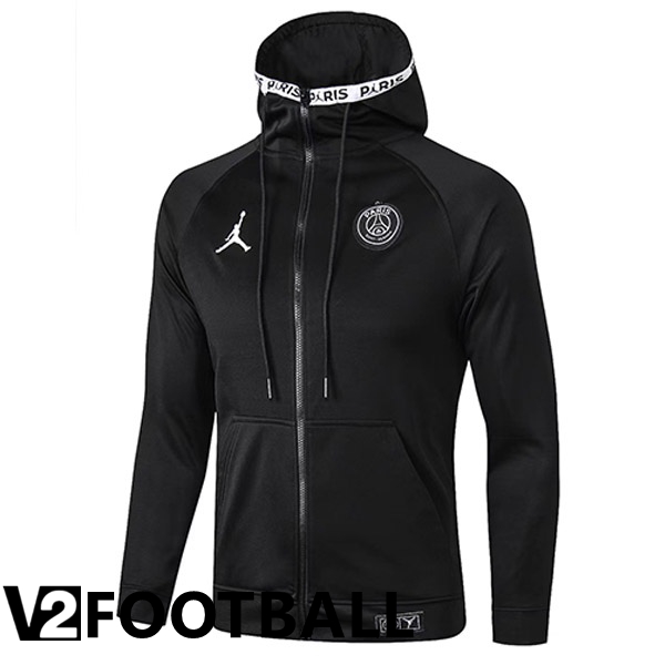 JORDAN Paris Saint Germain Training Jacket Hoodie Black 2022/2023