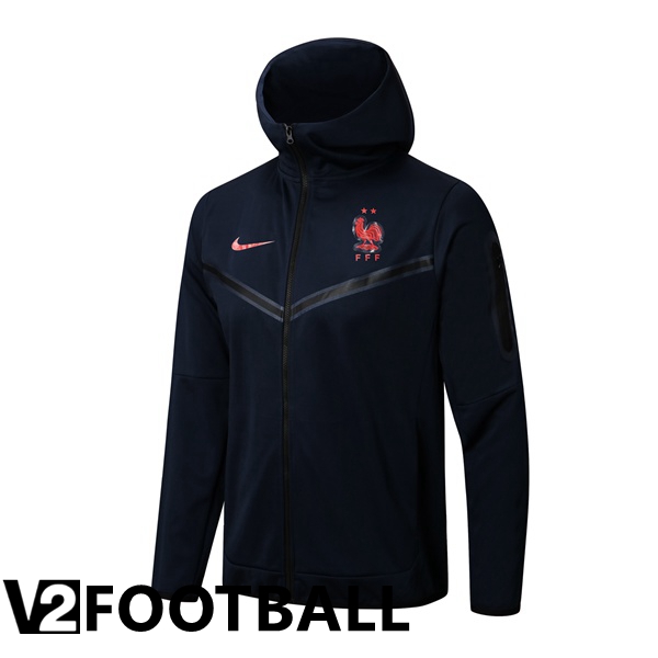 France Training Jacket Hoodie Royal Blue 2022/2023