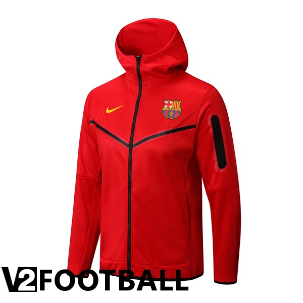 FC Barcelona Training Jacket Hoodie Red 2022/2023