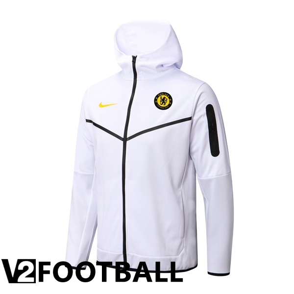 FC Chelsea Training Jacket Hoodie White 2022/2023