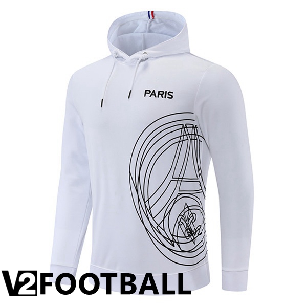 JORDAN Paris Saint Germain Training Jacket Hoodie White 2022/2023